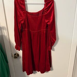 SHEIN Red Midi Dress